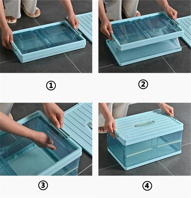 ベッド 下 収納 透明折りたたみ式衣装ケース 大容量収納ボックス