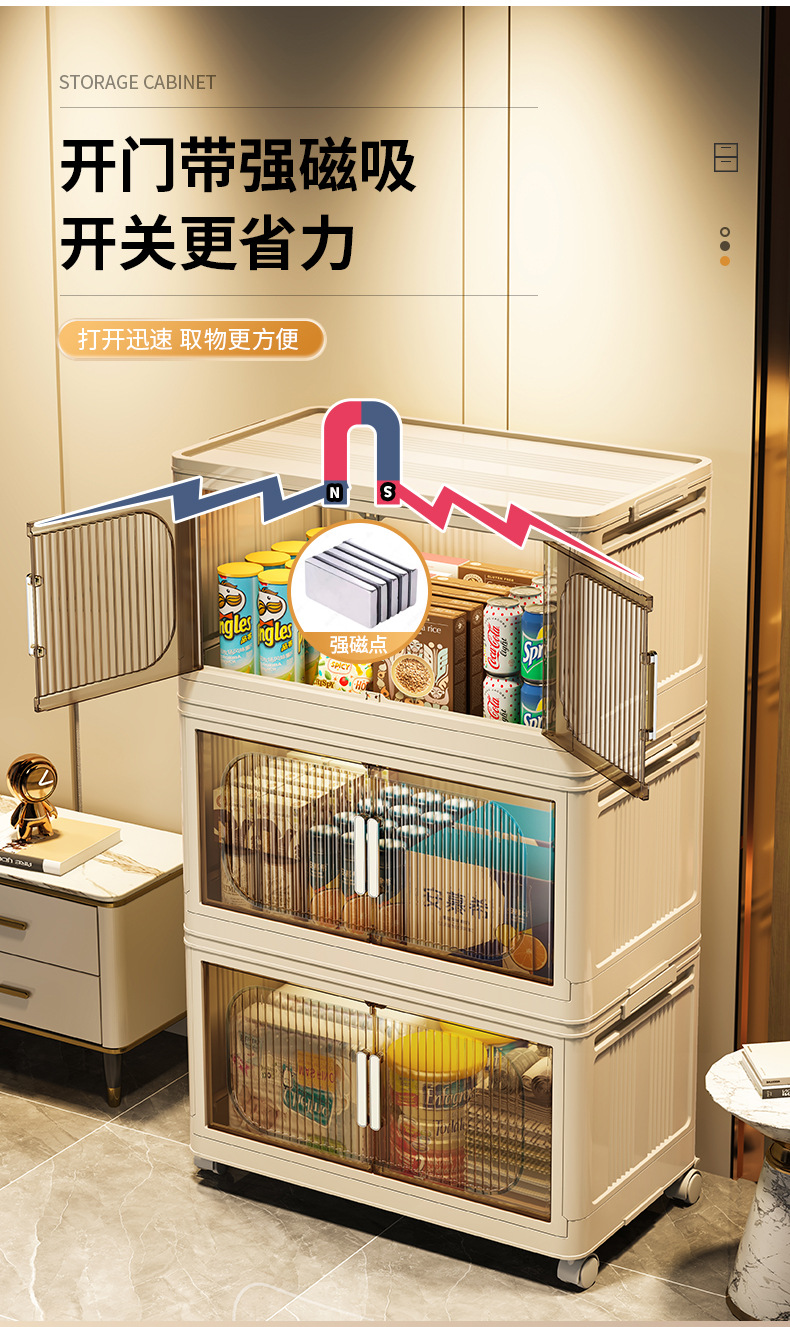 ベッド 下 収納 透明前開き式積み重ね衣装ケース収納箱