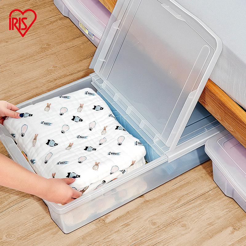 ベッド 下 収納 低床対応薄型蓋付き衣装ケース