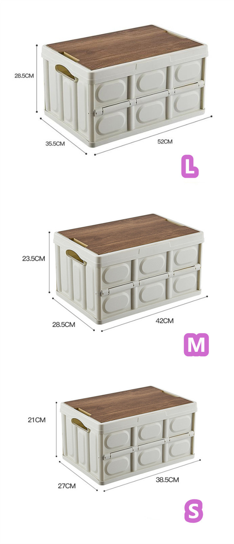 ベッド 下 収納 折りたたみ式木目調蓋付き衣装ケース大容量収納