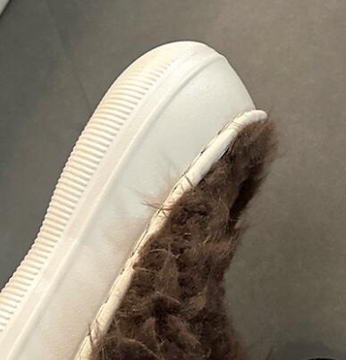 【あったか柔らか】もこもこ厚底サンダル（4cm・秋冬つっかけ）