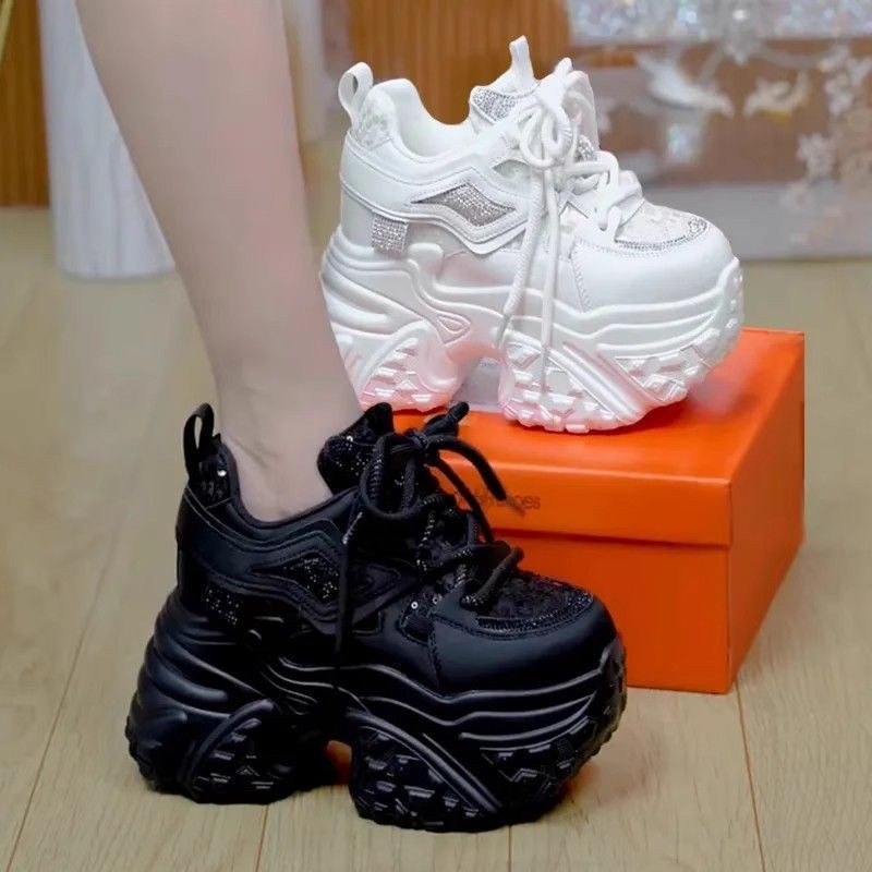 厚底 立体造形ボリューム厚底スニーカー