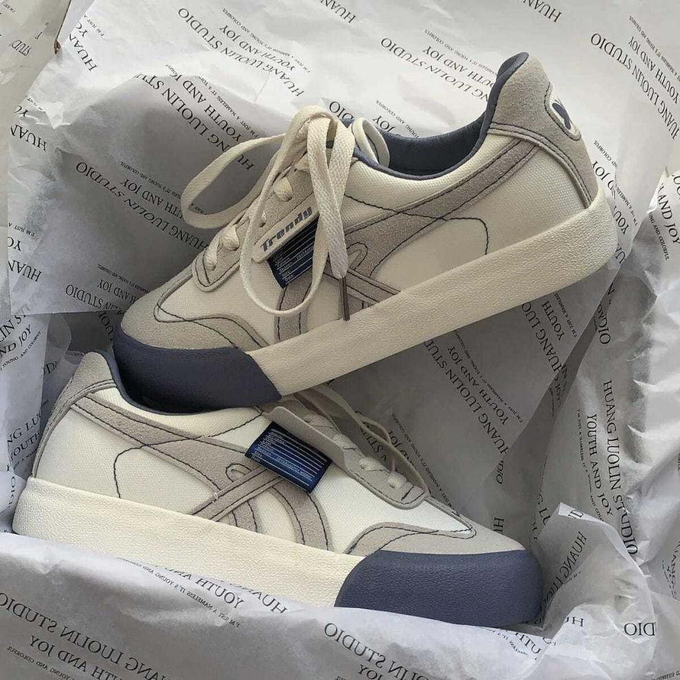 秋冬ナチュラル厚底スニーカー蝶デザインローカット