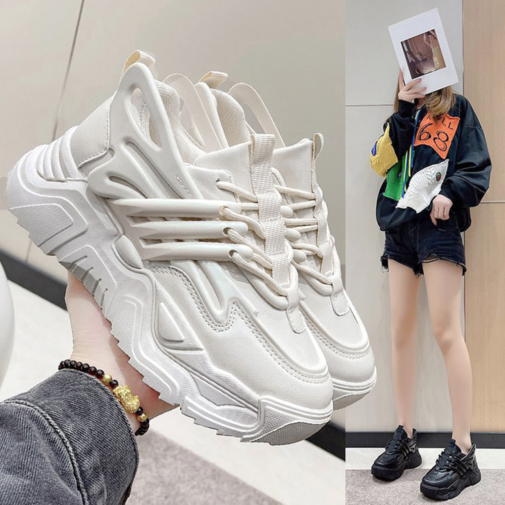 厚底スニーカー レディース 韓国風 ダッド