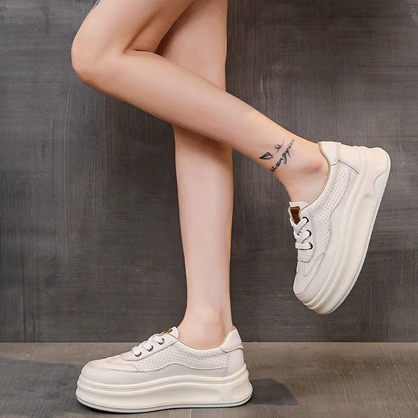 厚底スニーカー レディース 通気性抜群 美脚効果 カジュアル靴