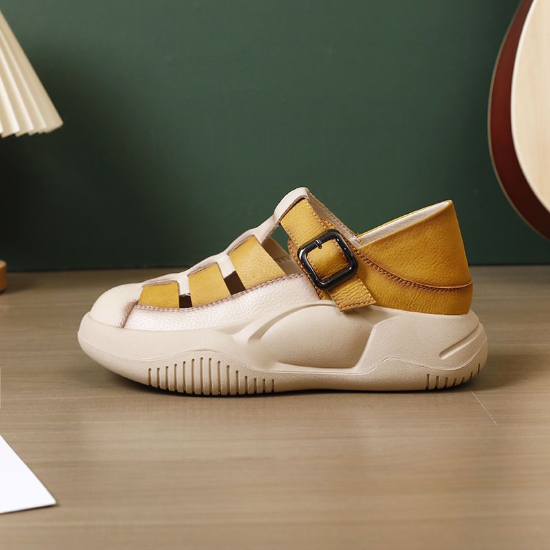 【スポーツデザイン×6cm美脚スタイルアップ×韓国系】6.0cm厚底スポーツサンダル