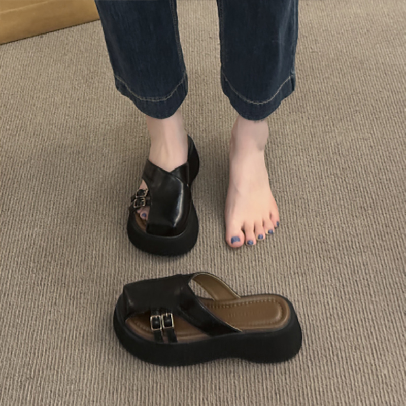 厚底サンダル 軽量 身長上げ効果 通気性抜群 履きやすい