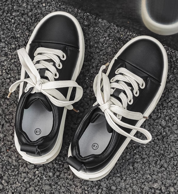 厚底スポーツシューズ メンズ ローカット運動靴
