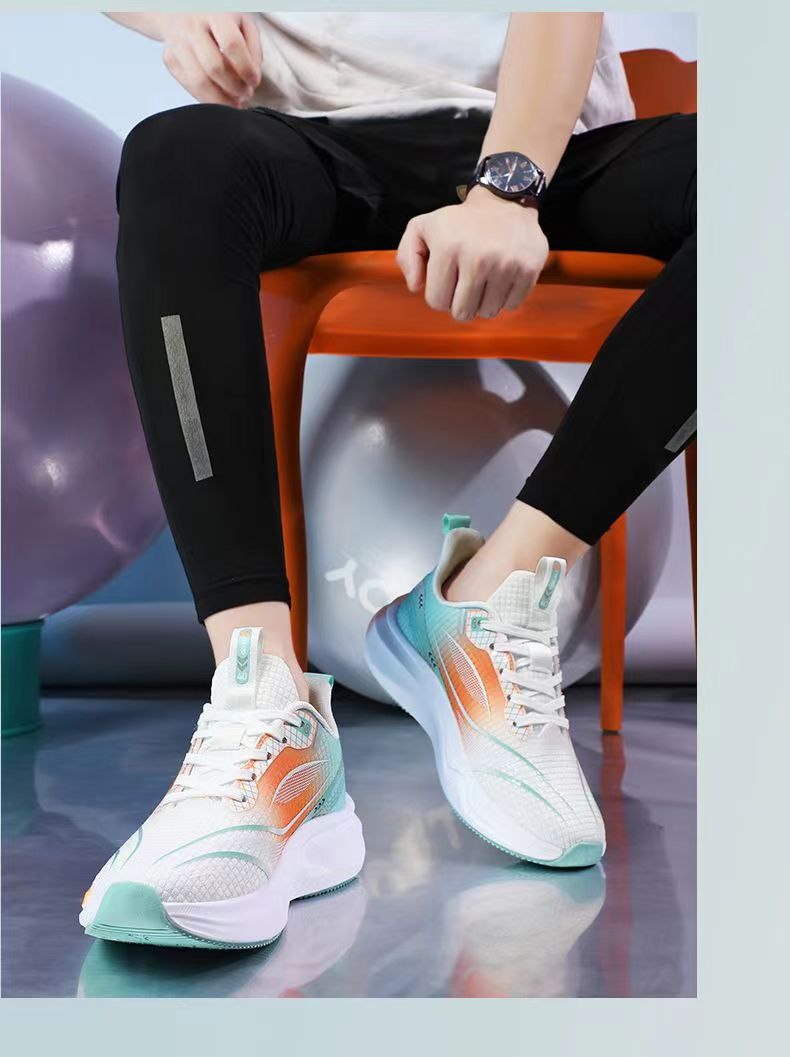 厚底 超軽量エアクッション厚底ランニングシューズ