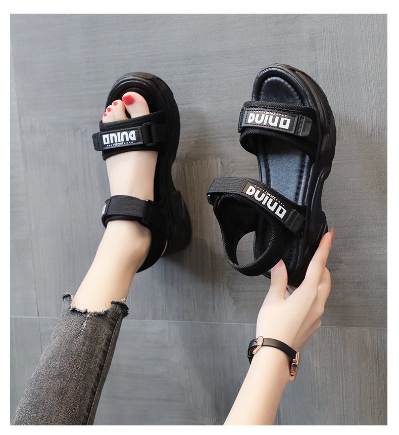 厚底サンダル レディース 軽量 通気性 脚長効果 運動靴