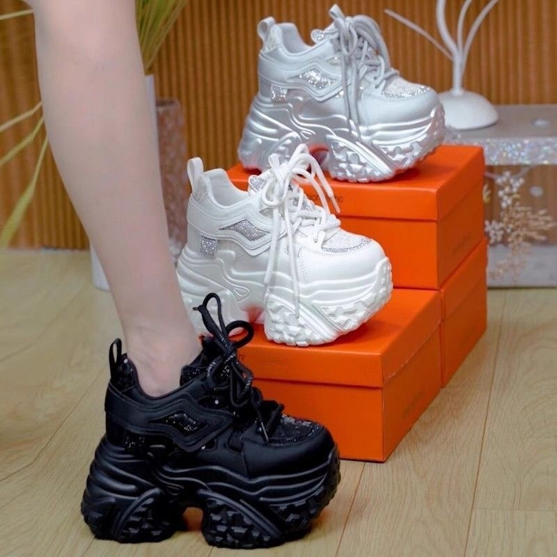 厚底 立体造形ボリューム厚底スニーカー