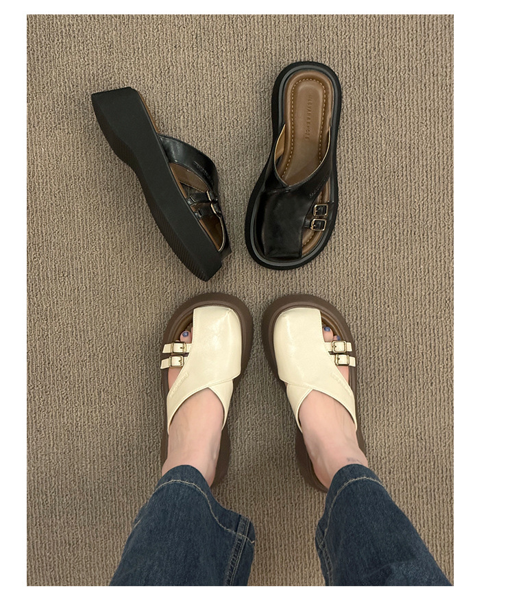 厚底サンダル 軽量 身長上げ効果 通気性抜群 履きやすい