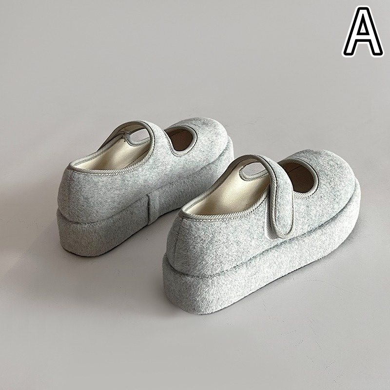 【厚底×ふわもこ×ピンク】マジックテープサンダル｜軽量・美脚・11サイズ展開