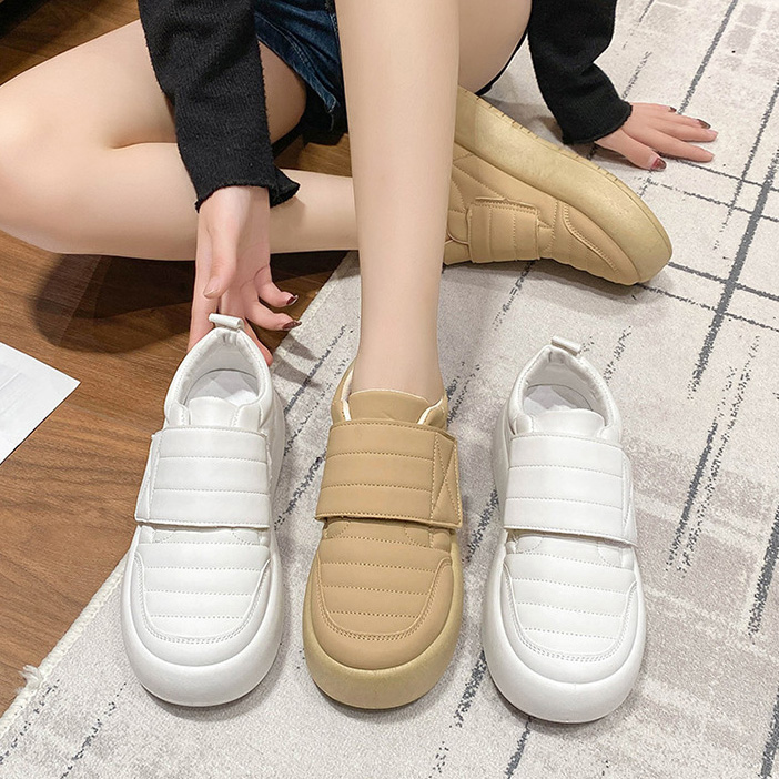 【シンプルデザイン×美脚スタイルアップ×韓国系】4.0cm厚底スニーカー