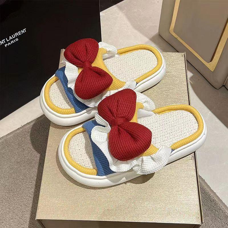 厚底商品 ふんわりリボン厚底サンダル