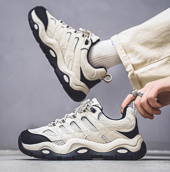 厚底スポーツシューズ メンズ運動靴 ローカット