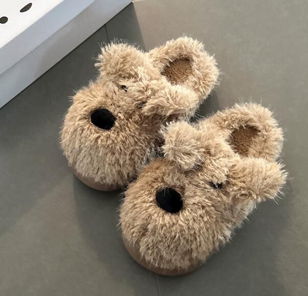 【ふわもこ癒し】動物デザイン厚底ルームシューズ（4cm・秋冬）