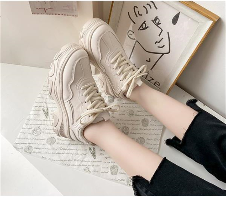 厚底スニーカー レディース 歩きやすい運動靴 選べる2色