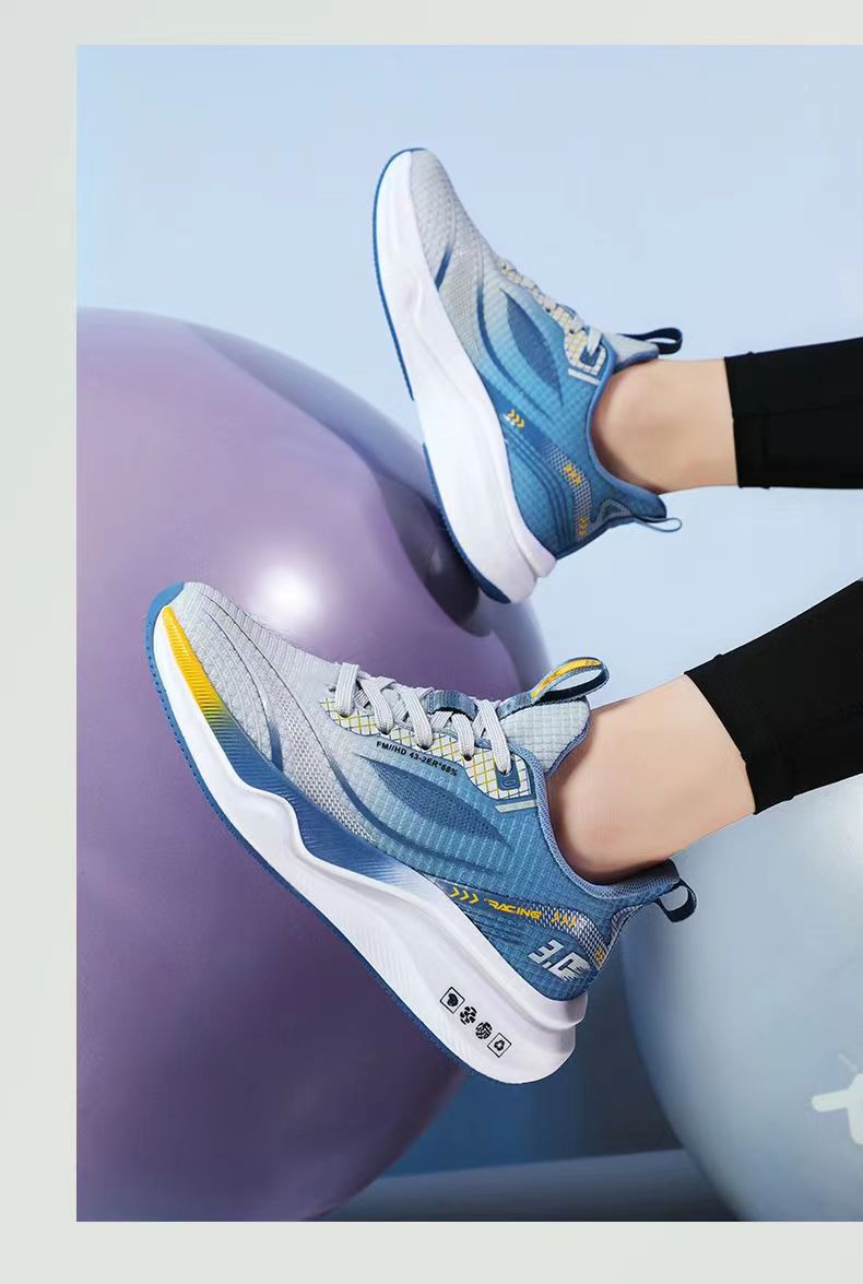 厚底 超軽量エアクッション厚底ランニングシューズ