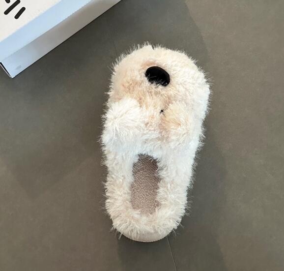 【ふわもこ癒し】動物デザイン厚底ルームシューズ（4cm・秋冬）