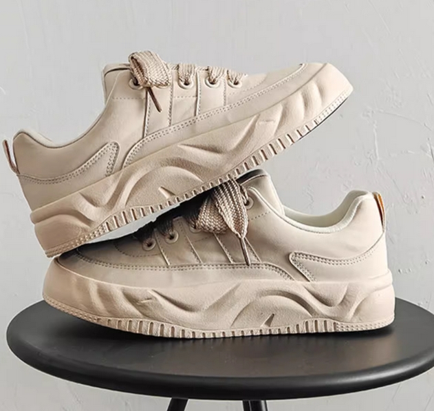 厚底スポーツシューズ メンズ運動靴 ローカット