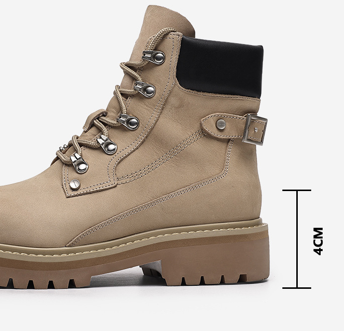 男女兼用ハイカット厚底ブーツ アウトドア対応 全2色