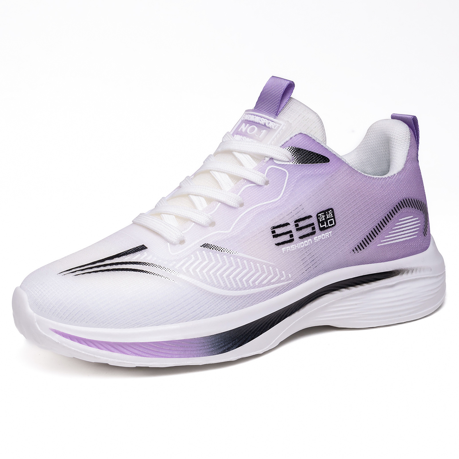 厚底 軽量通気性抜群厚底ランニングシューズ