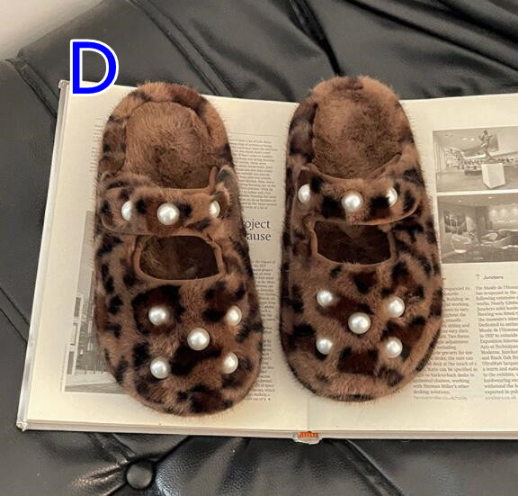 【上品ふわもこ】パール×ファー厚底サンダル（5cm・秋冬つっかけ）