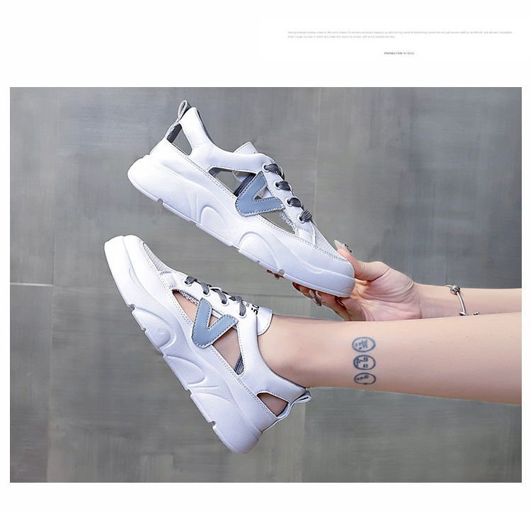 レディース厚底スポーツサンダル紐付き軽量通気性