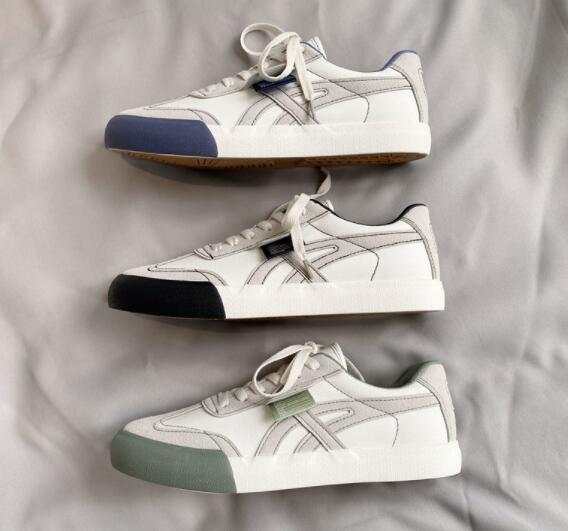 メンズ厚底スポーツシューズ快適運動靴白色