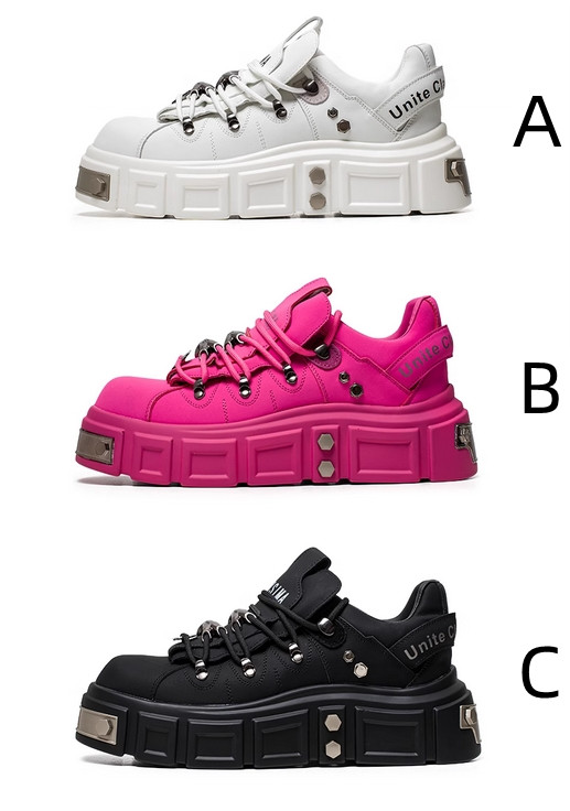 厚底スポーツシューズ メンズ運動靴 ローカット白色スニーカー