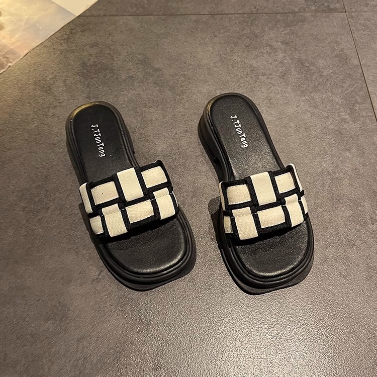 厚底商品 幾何学模様厚底スポーツサンダル