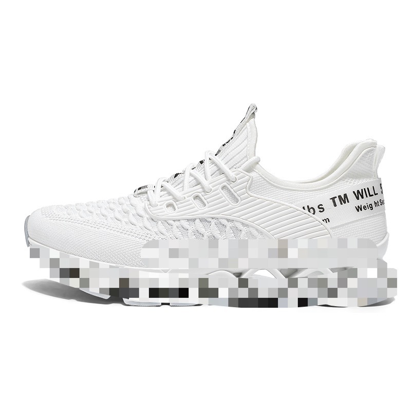 厚底 モザイク模様厚底ランニングシューズ