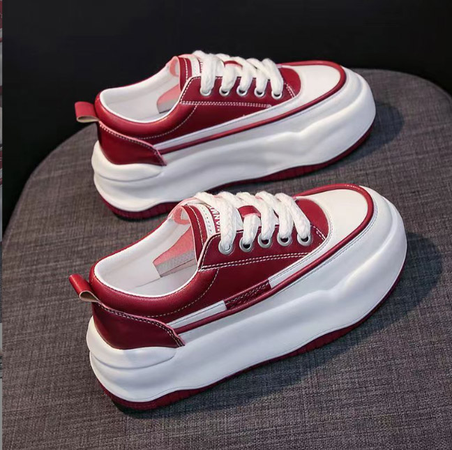 【シンプルデザイン×美脚スタイルアップ×韓国系】6.0cm厚底スニーカー