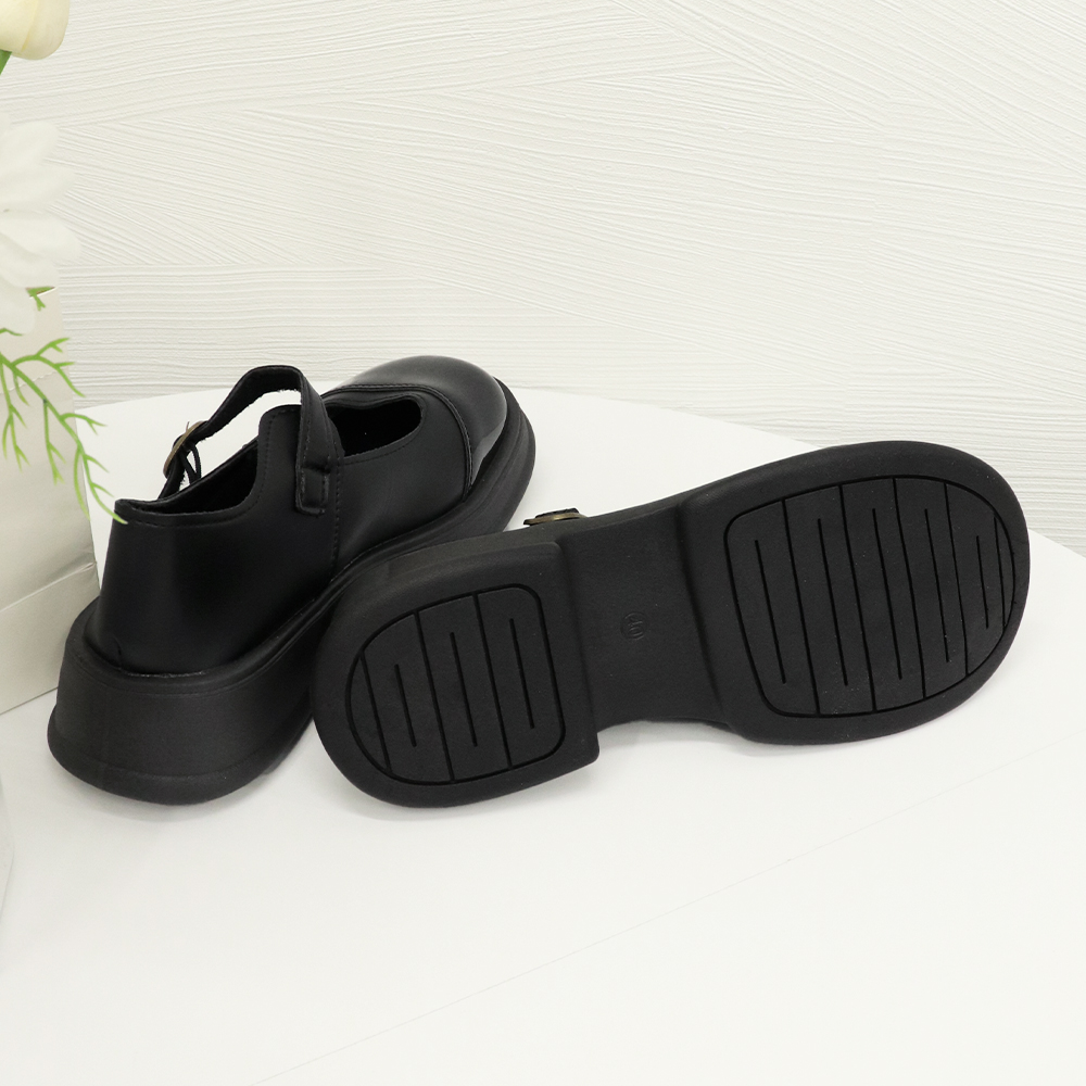 厚底ローファー 学院風 韓国風 女性用 美脚効果