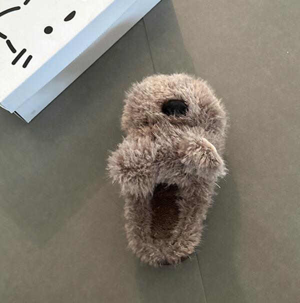 【ふわもこ癒し】動物デザイン厚底ルームシューズ（4cm・秋冬）