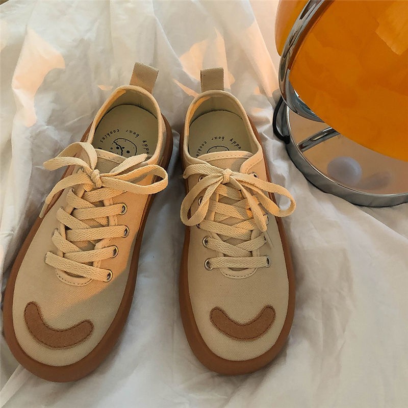 秋冬対応 厚底スニーカー 茶色 紐靴 歩きやすい