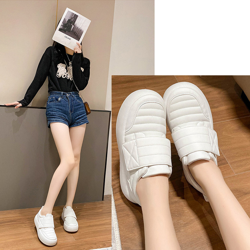 【シンプルデザイン×美脚スタイルアップ×韓国系】4.0cm厚底スニーカー