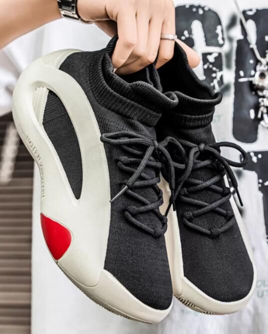 メンズ厚底スニーカー通気性メッシュ運動靴