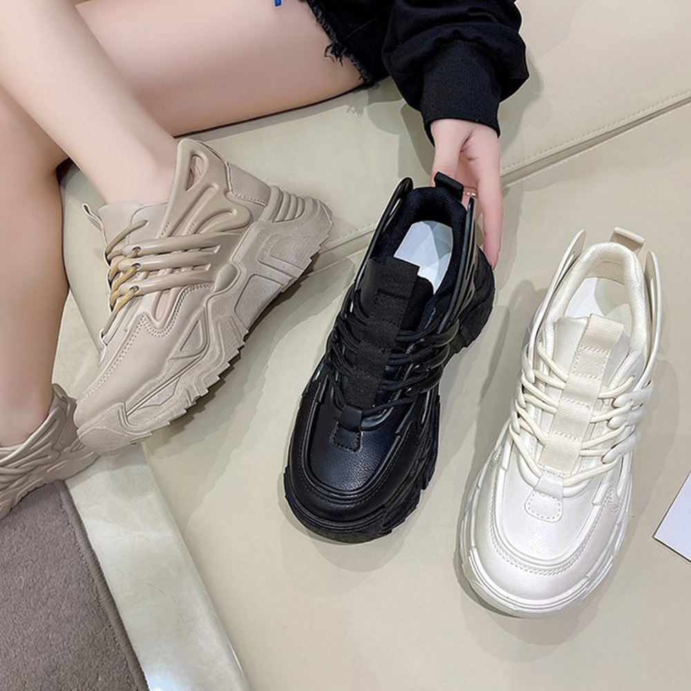 厚底スニーカー レディース 韓国風 ダッド