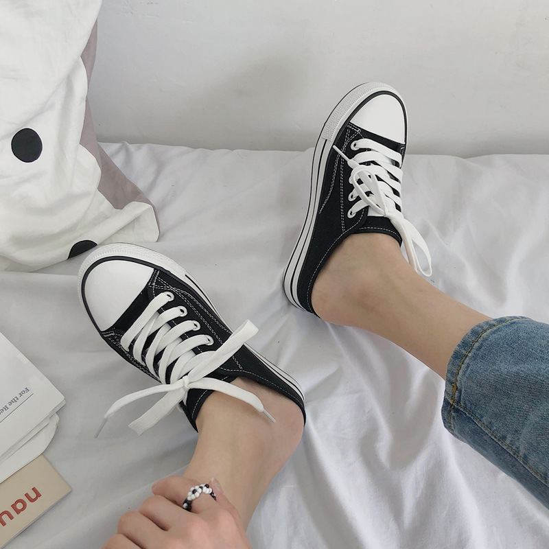 美脚厚底キャンバススニーカー22.5-25.0履きやすい3色
