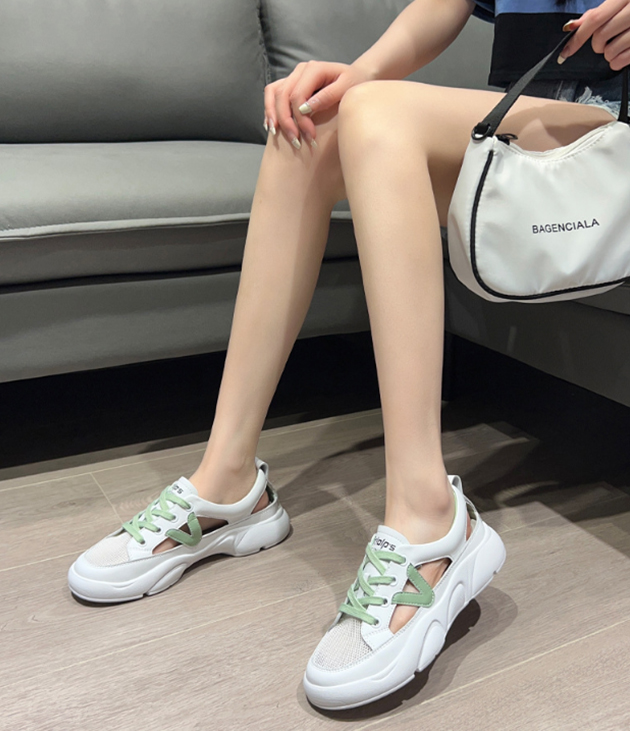 レディース厚底スポーツサンダル紐付き軽量通気性