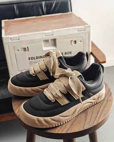 厚底スポーツシューズ メンズ運動靴 ローカット