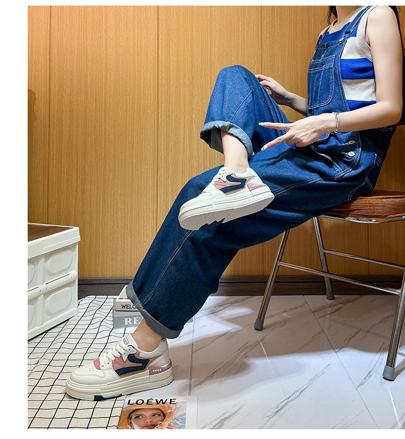 【白スニーカー×通気メッシュ×韓国系】3.0cm厚底スニーカー