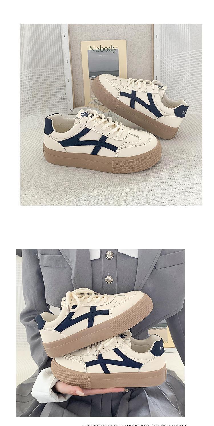 厚底 クロスライン厚底スニーカー