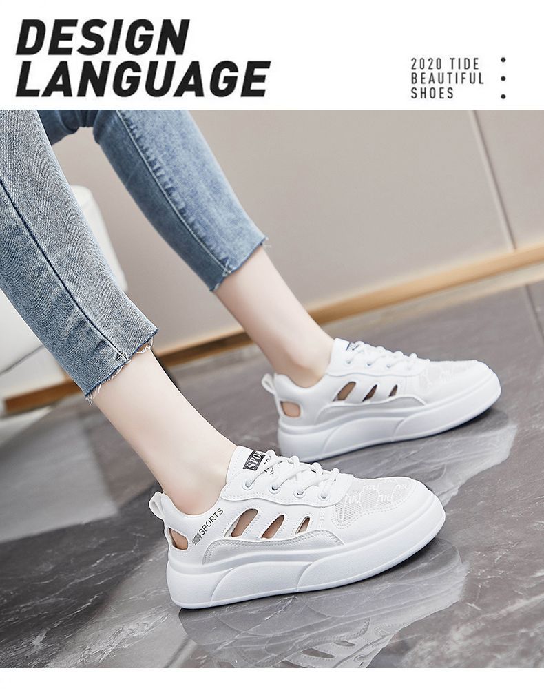 【全面メッシュ×軽量スタイルアップ×韓国系】4.0cm厚底スニーカー