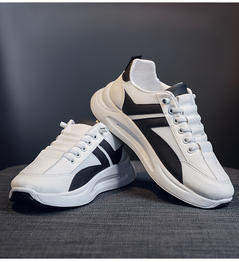 【スタイリッシュデザイン×通気メッシュ×韓国系】3.0cm厚底スニーカー