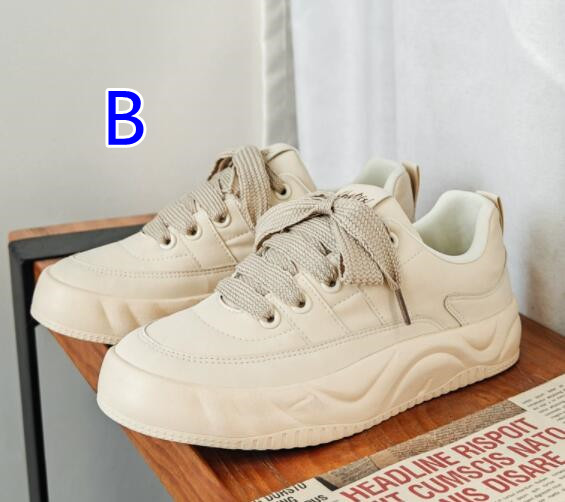 メンズ厚底スニーカー快適ローカット運動靴