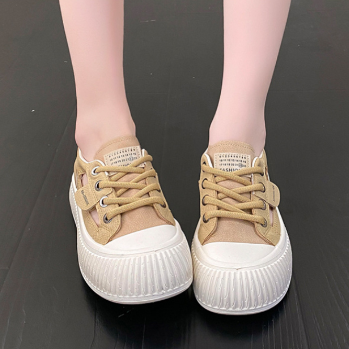 【通気メッシュ×軽量スタイルアップ×韓国系】4.5cm厚底サンダル