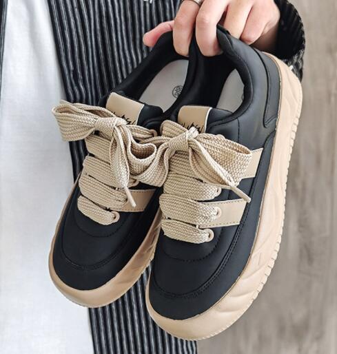 メンズ厚底スニーカー快適ローカット運動靴